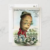 Vintag Daddy Potato Postkarte (Vorne/Hinten)