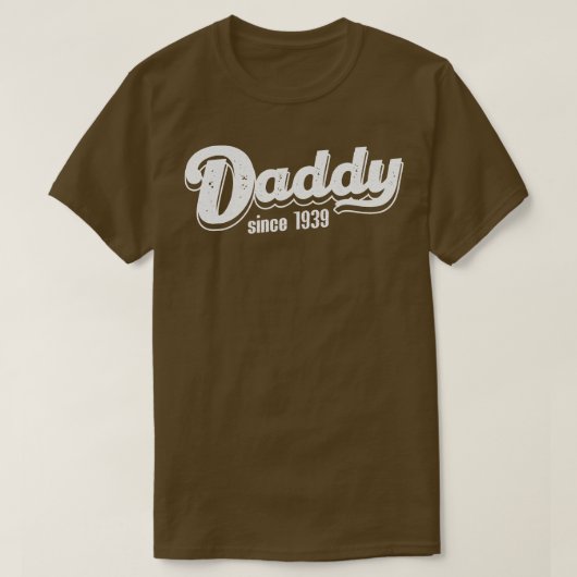 Vintag Daddy seit 1939 T-Shirt (Design vorne)