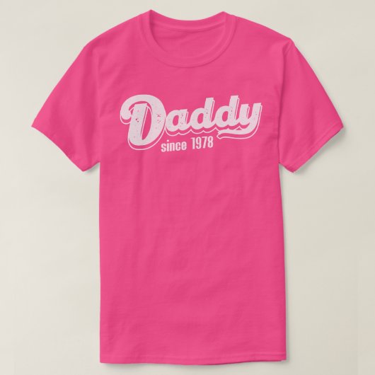 Vintag Daddy seit 1978 T-Shirt (Design vorne)
