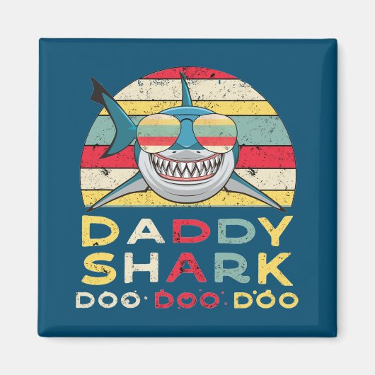 Vintag Daddy Shark "Doo Doo Doo" Magnet (Vorne)