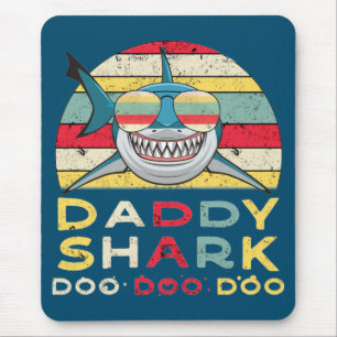 Vintag Daddy Shark "Doo Doo Doo" Mousepad