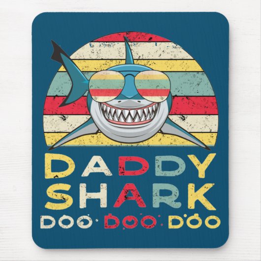 Vintag Daddy Shark "Doo Doo Doo" Mousepad (Vorne)