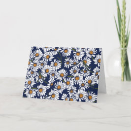 Vintag Daisies Daisy Garden Pattern Gardener Karte