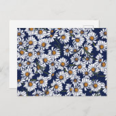 Vintag Daisies Daisy Garden Pattern Gardener Postkarte (Vorne/Hinten)