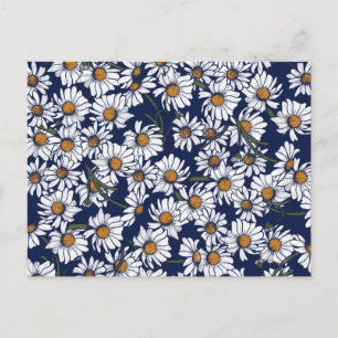 Vintag Daisies Daisy Garden Pattern Gardener Postkarte