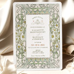 Vintag Daisies Wedding Art Nouveau by Mucha Invit Einladung<br><div class="desc">Art Nouveau Vintag Daisy Hochzeit Einladungen von Alphonse Mucha in einem floralen, romantischen und whimsical Design. Viktorianische Schnörkel ergänzen klassische Deko-Schriftart. Bitte geben Sie Ihre persönlichen Informationen ein, und Sie sind fertig. Wenn Sie das Design weiter ändern möchten, klicken Sie einfach auf den blauen Button "Anpassen". Vielen Dank, dass Sie...</div>