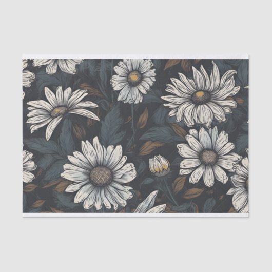Vintag Daisy Decoupage Daisy Decoupage Seidenpapier (Vorderseite)