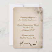 Vintag Daisy Wedding Einladung (Rückseite)