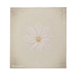 Vintag Daisy Wildblume Persönliches Scrapbook Notizblock