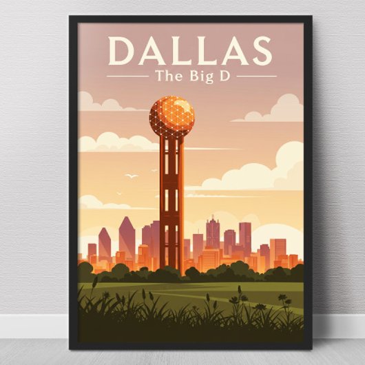 Vintag Dallas Poster