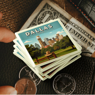 Vintag Dallas Texas Button