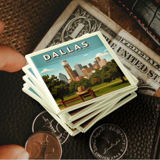 Vintag Dallas Texas Button