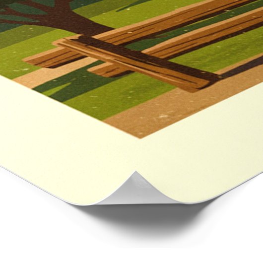 Vintag Dallas Texas Poster (Ecke)