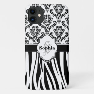 Vintag Damask Coole Zebrastreifen Case-Mate iPhone Hülle
