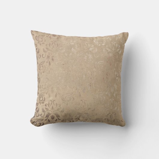 Vintag Damask Gemustert Kissen (Vorderseite)