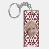Vintag Damask Monogramm Schlüsselanhänger (Vorderseite links)