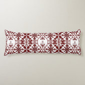 Vintag Damask Monogramm Seitenschläferkissen (Vorderseite)