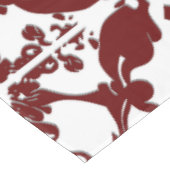 Vintag Damask Monogramm Tischdecke (Schrägansicht)