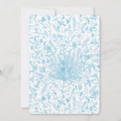 Vintag Damask Regency Era Brautparty Einladung (Rückseite)