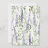 Vintag Damask Regency Era Brautparty Einladung (Rückseite)