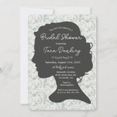 Vintag Damask Regency Era Brautparty Einladung (Vorderseite)