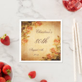 Vintag Damask Shabby Chic Peach Rose Servietten (Beispiel)