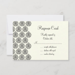 Vintag Damask UAWG RSVP Karte
