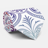 Vintag Damask Wallpaper - blau violett Krawatte (Gerollt)
