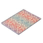 Vintag Damask Wallpaper - blau violett Notizblock (Linke Seite)