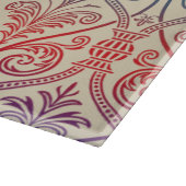 Vintag Damask Wallpaper - blau violett Schneidebrett (Ecke)