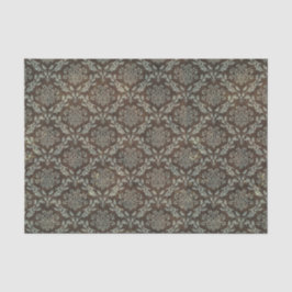 Vintag, Damast, viktorianisch, greybrown, Seidenpapier