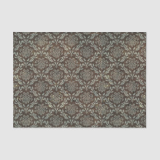 Vintag, Damast, viktorianisch, greybrown, Seidenpapier