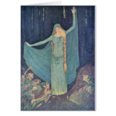 Vintag - Dame im Blau mit Elfen, (Vorne)