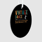 Vintag Dance Definition Dance Lover-Geschenk Ornament (Vorderseite)