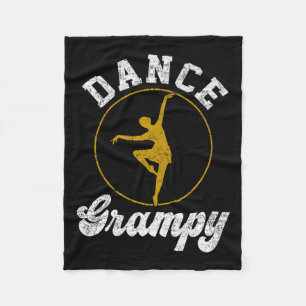 Vintag Dance Grampy Dance Lover Vathers Day Premi Fleecedecke