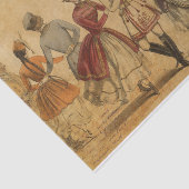 Vintag Dancers Ephemera Seidenpapier (Ausschnitt)