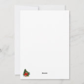 Vintag Dancing Girl Weihnachtskarte Feiertagskarte (Rückseite)