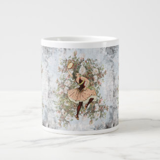 Vintag Dancing Sinti und Roma Floral Mix und Match Jumbo-Tasse