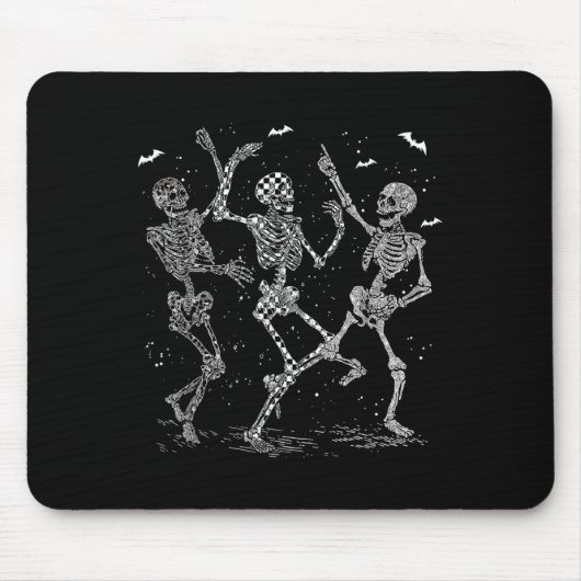 Vintag Dancing Skeleton Halloween Skeleton Dancin Mousepad (Vorne)