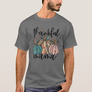 Vintag-dankbar Mama Fall Pumpkin Mama Boho Danke T-Shirt