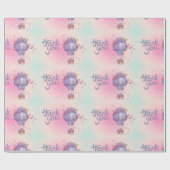 Vintag Danke, Hot Air Ballon Geschenkpapier (Flach)