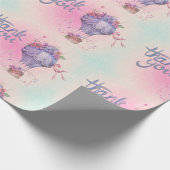 Vintag Danke, Hot Air Ballon Geschenkpapier (Ecke)