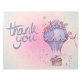 Vintag Danke, Hot Air Ballon Notizblock (Vorderseite)