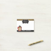 Vintag danke Text der Schulanmerkungs-| DIY Post-it Klebezettel (Auf Schreibtisch)