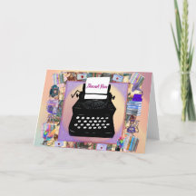 Vintag Dankeschön an die Grußkarte