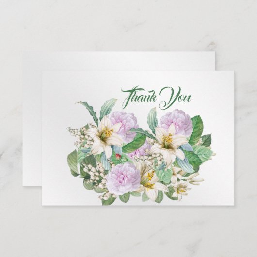 Vintag Dankeskarte (Vorne/Hinten)