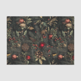 Vintag Dark and Moody Christmas Seidenpapier