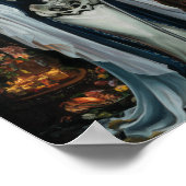 Vintag Dark Art Santa Muerte Poster (Ecke)