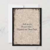 Vintag Dark Castle Gothic Vielen Dank Dankeskarte (Rückseite)