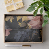 Vintag Dark Florals Seidenpapier (Geschenk)